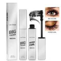 Las Chicas 12-hour Long-lasting Waterproof 10ml Ultra Volumizing Lengthening Clump-free Oil-proof Black Mascara - Black - View 1