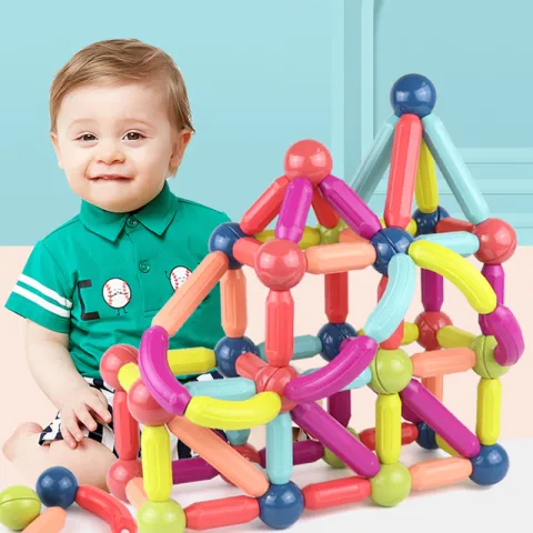 Baby Toys Magnetic Stick Building Blocks Game Magnets Children