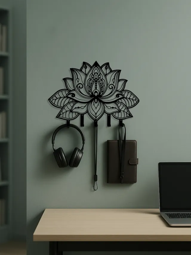 Metal Wall Mounted Coat Rack,Modern Decorative Hooks For Jackets,Hats & Bags Look At The Picture - Shop at LoveMi