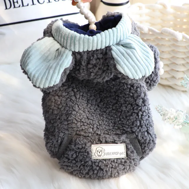 Cotton Coat Princess Cute Small Dog Pet Dark Blue - Shop at LoveMi