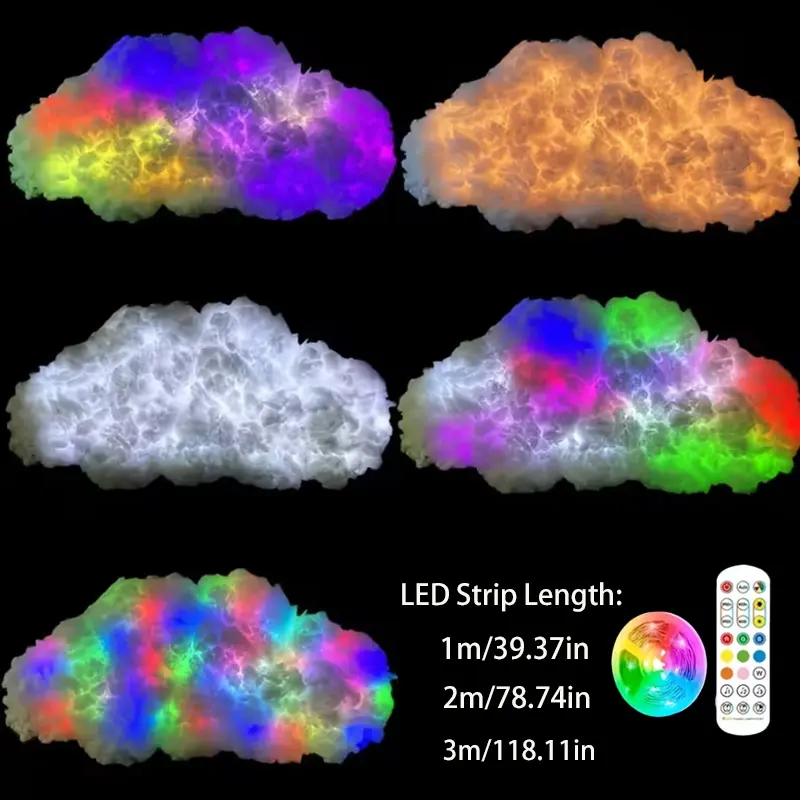 Creative Decorative Cloud Lamp Remote-Controlled LED Light