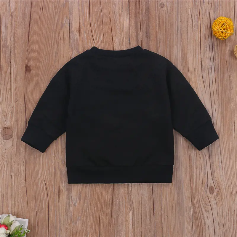 Boys' Letters Printed Pullover Sweater In Autumn