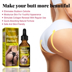 EELHOE Butt Essential Oil, Lift Firming Buttocks Massage Buttocks Moisturizing Treatment Essential Oil