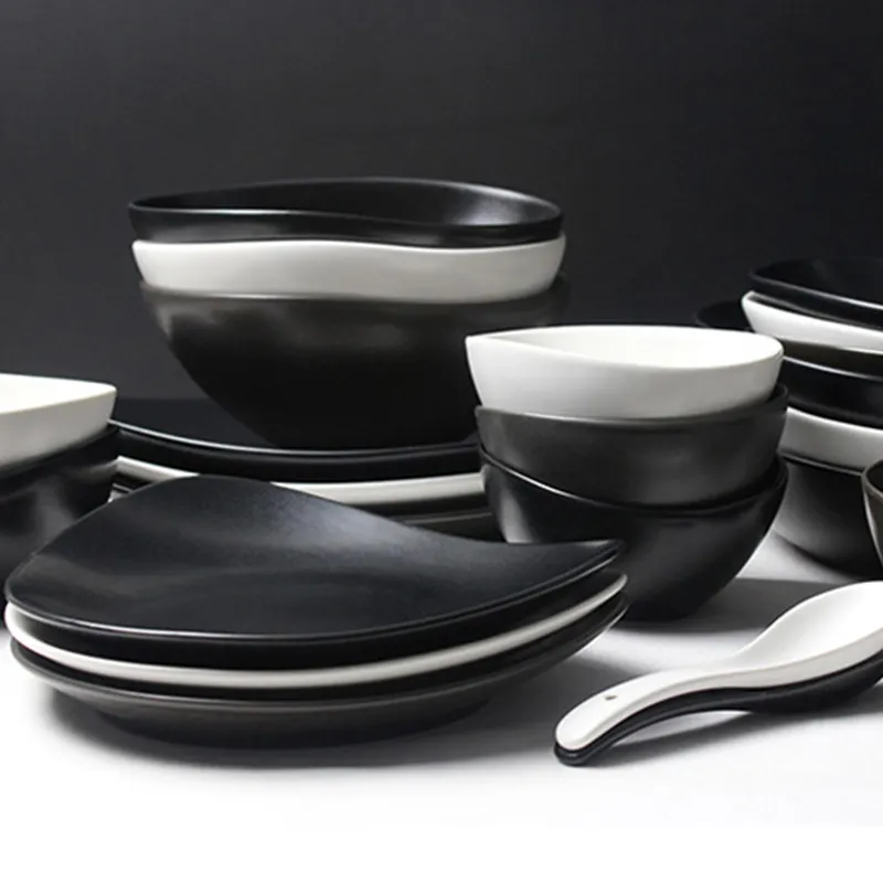 Ceramic Japanese Bowls Are Beautiful and Cute. Irregular Household