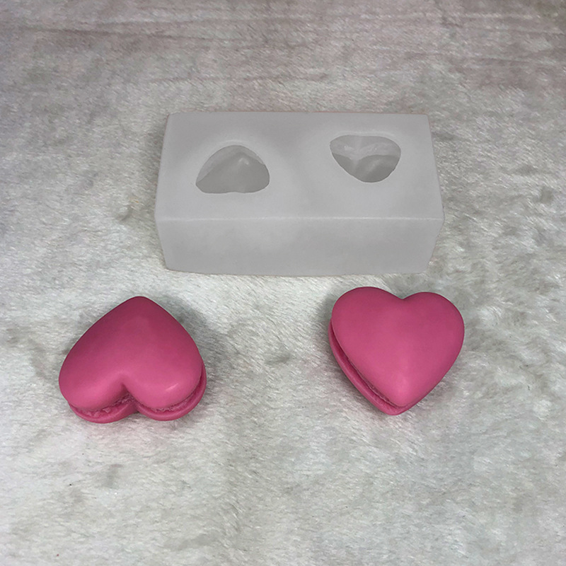 Title 1, Diy Double Love Macaron Cookie Candle Silicone ...