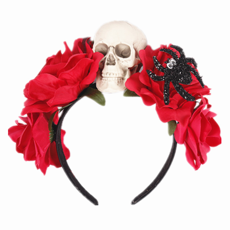 Wreath Skull Hair Hoop Headdress Dance Party Show Headband
