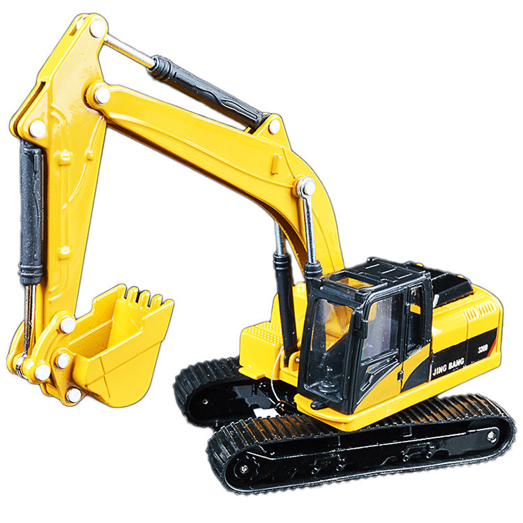 Crawler excavator yellow