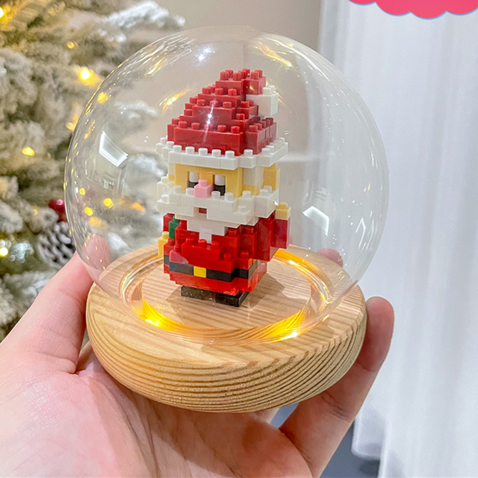 Santa Claus light glass cover