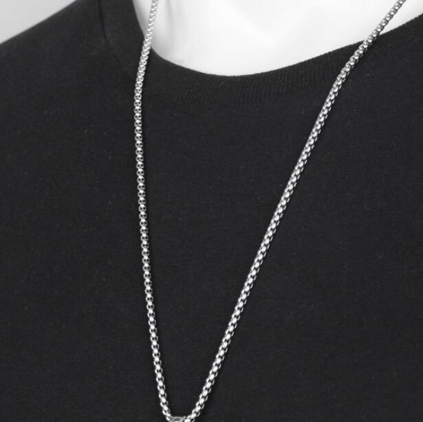 Hip Hop Fashion Engraved Elephant Titanium Steel Necklace