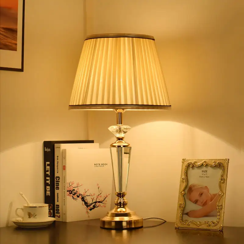 Crystal Table LampDesk Bedside Lamp LED Modern