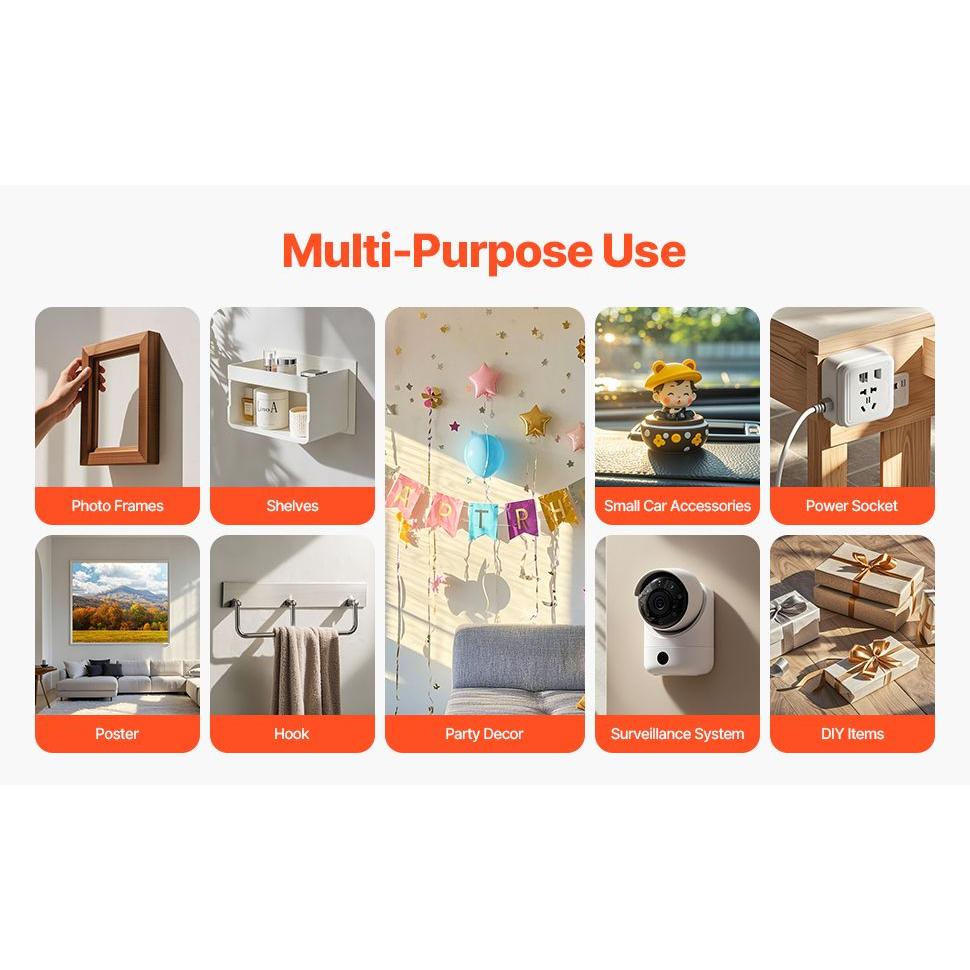 Strong Adhesive, Waterproof, High Temperature Resistant, Long-lasting Double-sided Tape, A Must-have For Home DIY And Office Use. 3