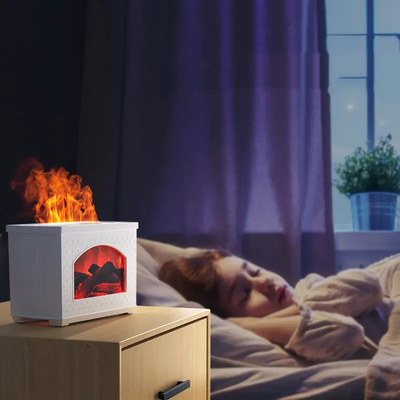 Simulated Flame Light Effect Humidifier
