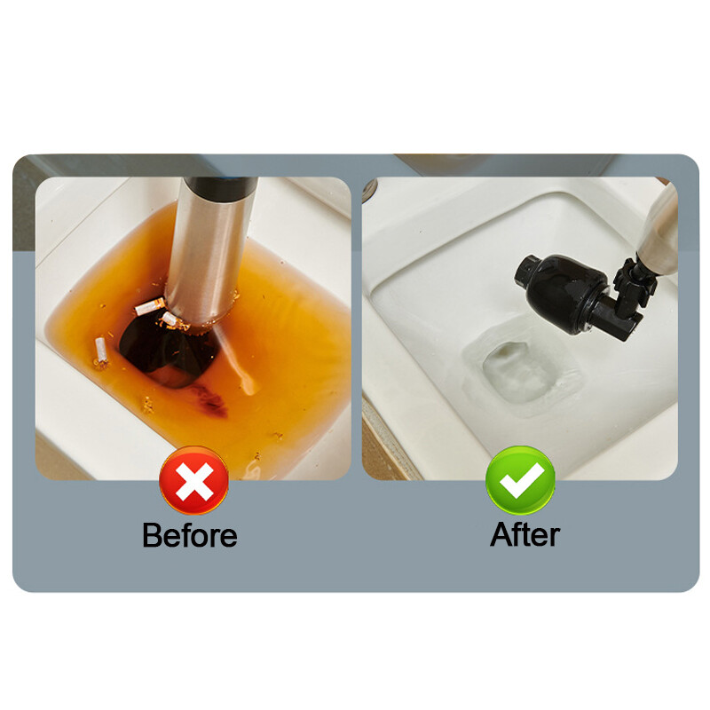 High Pressure  Air Drain Blaster Sewer Toilet Plunger Opener Powerful Clean