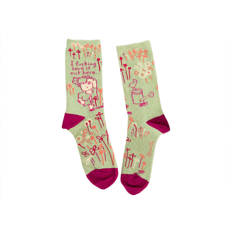 Title 4, Female thin medium tube flower socks