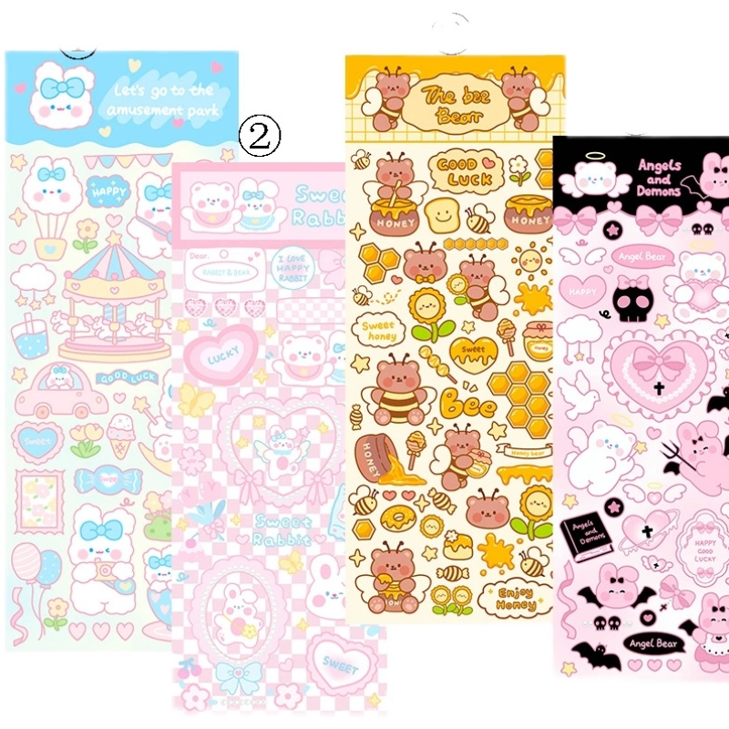 Agenda Notebook PVC Waterproof Cute Stickers For Decoration - Image 2