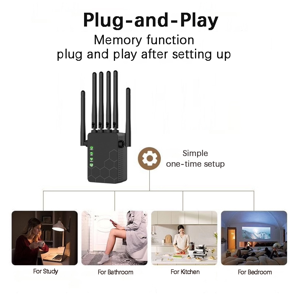 300Mbps WiFi Repeater, 2.4GHz Or 5GHz&2.4GHz, 6 Antenna Wireless Amplifier, AP — image 7