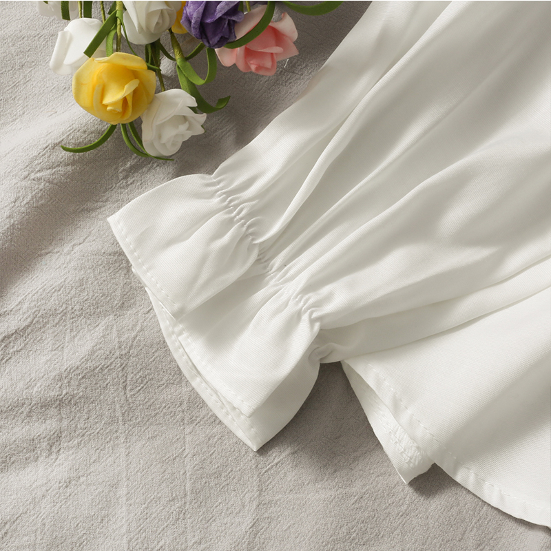 Stitching Double-breasted Waist Shirt