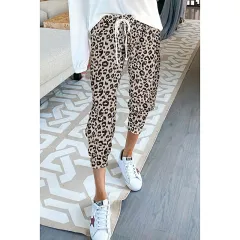 Loose Printed Home Pants Casual Pants - Leopard Print - View 1