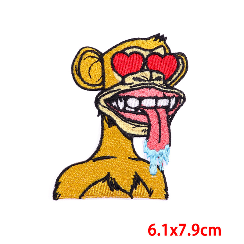 Punk Shark Embroidered Cloth Stickers Patch 4 Style - Shop at LoveMi