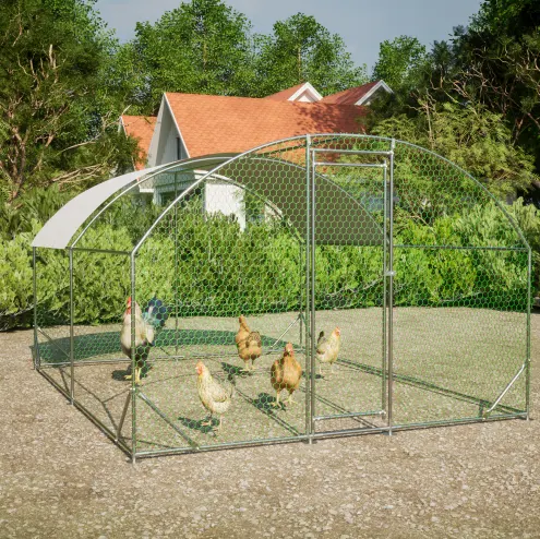 Large Chicken Coop Metal Run