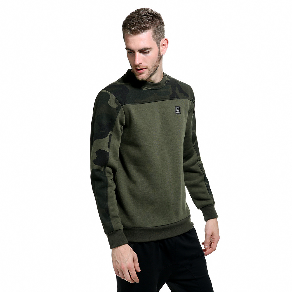 Title 6, Pull en polaire camouflage col rond pour homme,...