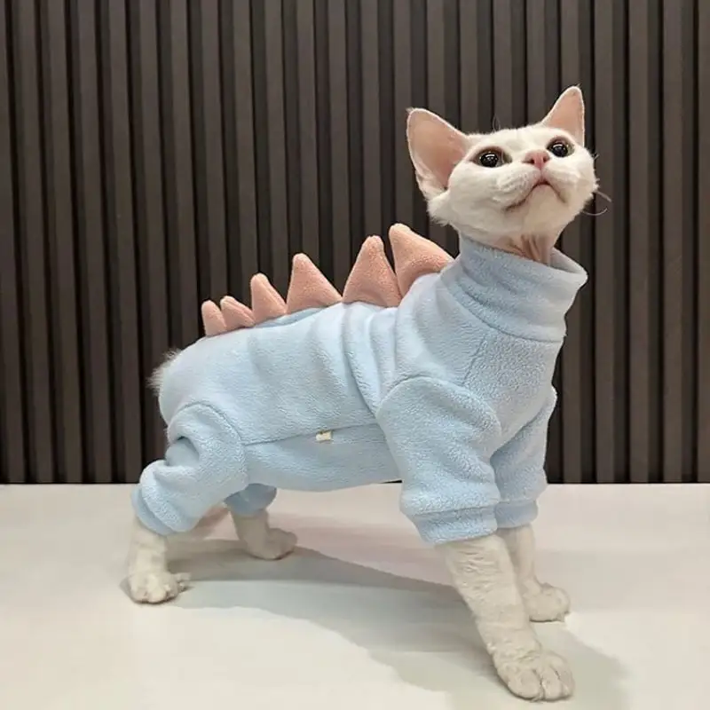 Sphynx Cat Clothes Dinosaur Costume Hairless Cats