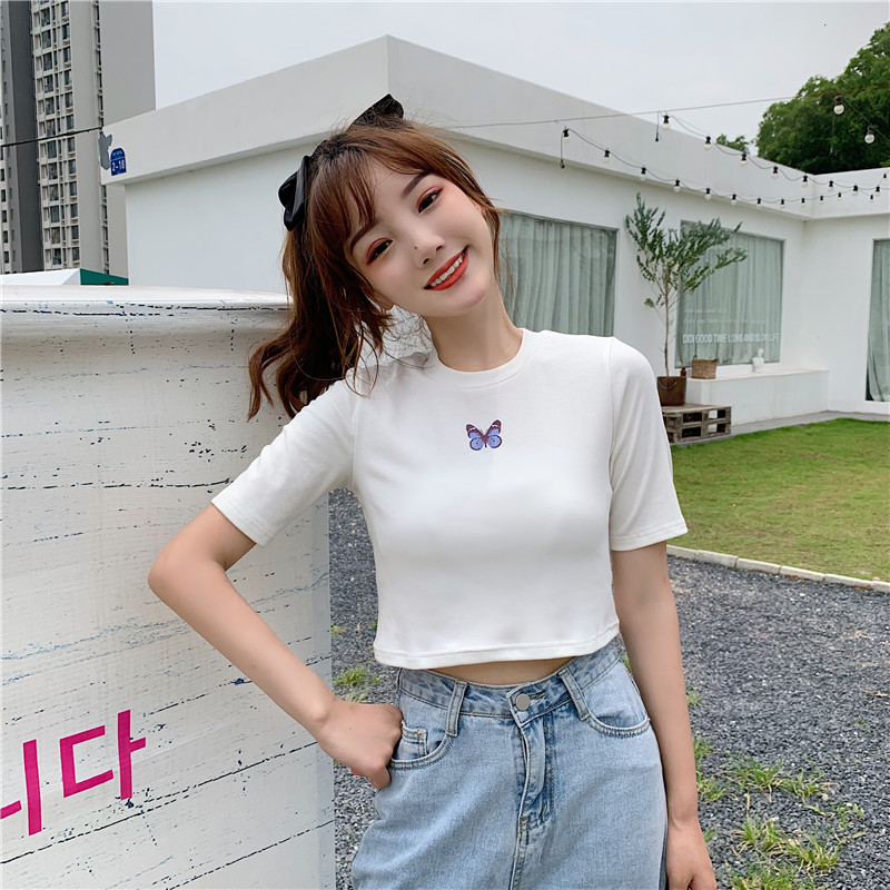 Title 3, Trendy Short High-waist Slim-fit Crop Top