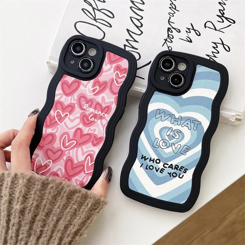 Beautiful Love Mobile Phone Wave Soft Protective