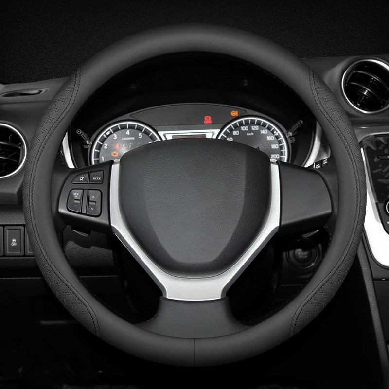 Four Seasons Universal Leather Car Steering Wheel Cover - Image 2