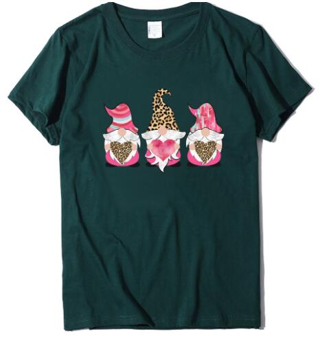 Title 16, Three Dwarfs Holding Love Print Ladies Short Sl...