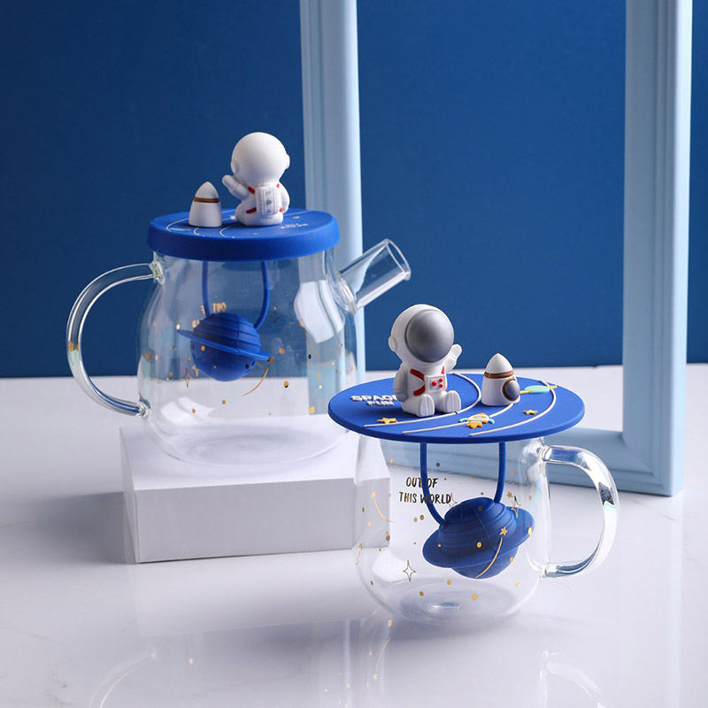 Cute Cartoon Heat-resistant Glass Teapot Filter High Temperature Resistant