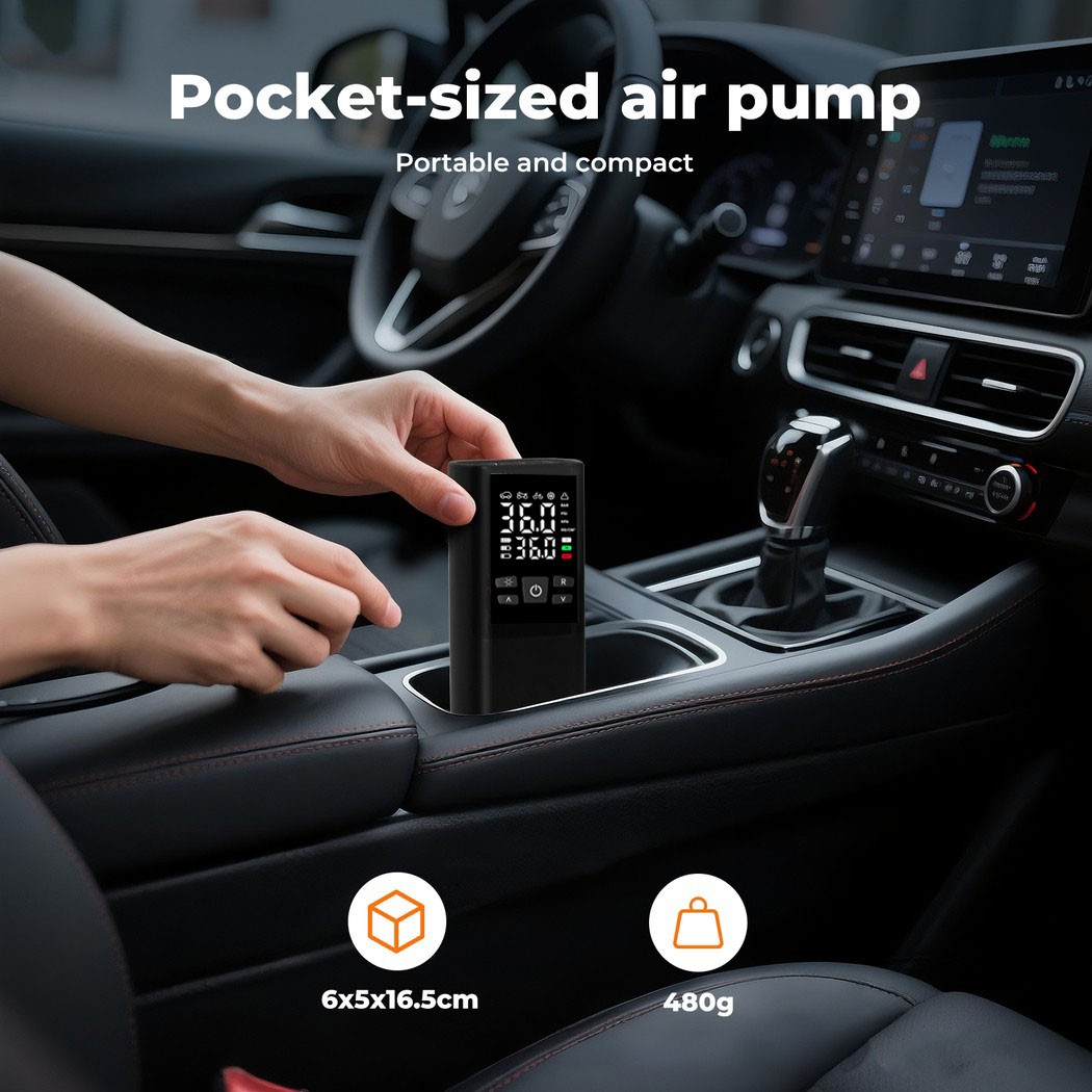 Car Tyre Inflator Cordless Digital Rechargeable Tire Air Compressor Pump Tool UK — image 5