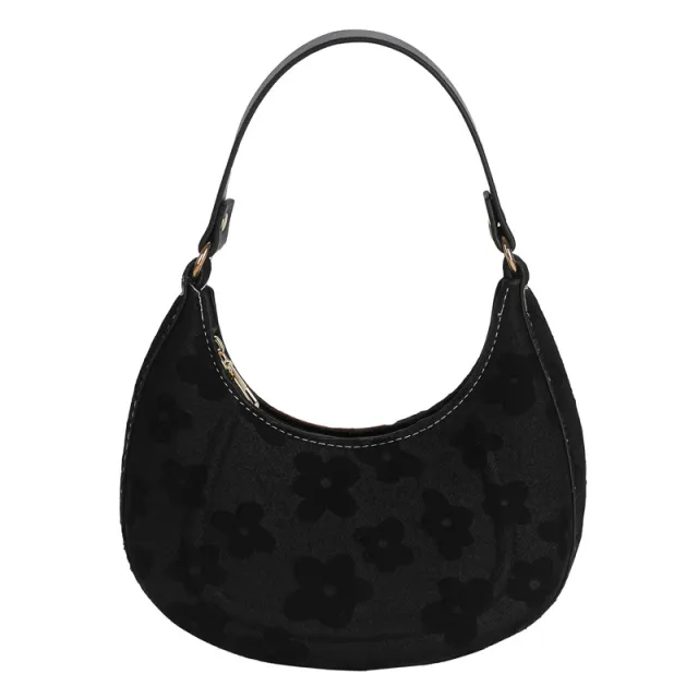 Fashionable Jacquard Handbag Temperament Retro Black - Shop at LoveMi