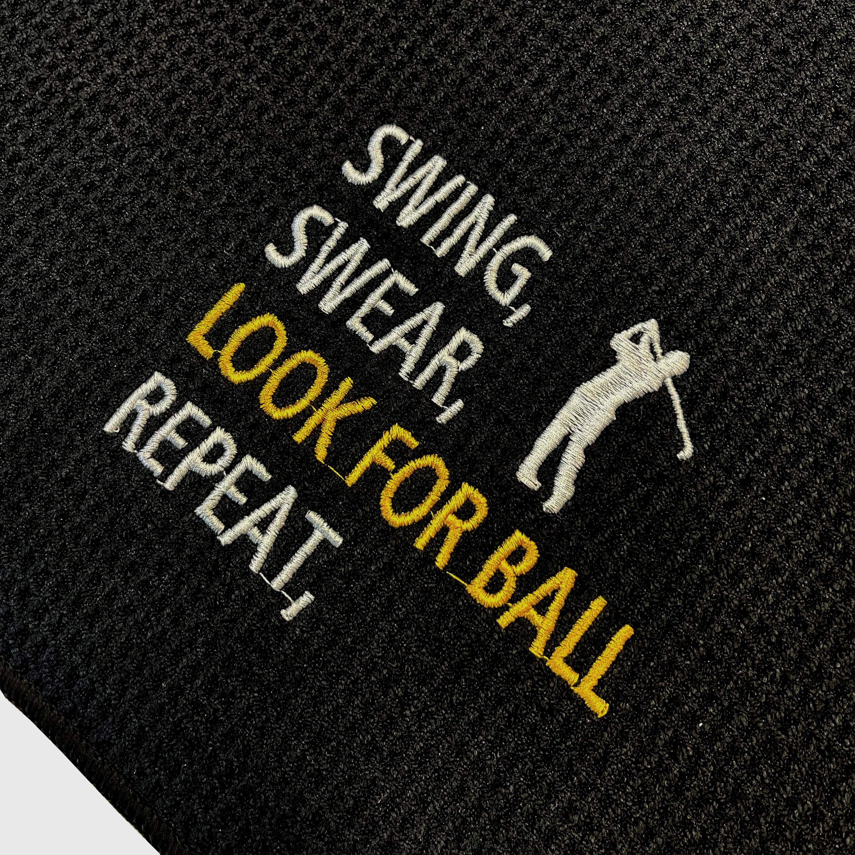Two-piece Set Super Water Absorbent Printed Microfiber Embroidery Golf Towel_voghion.com