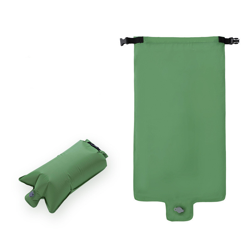 Green inflatable bag