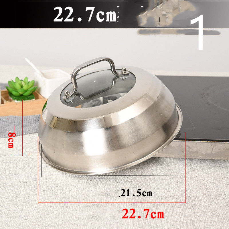 Title 29, Stainless Steel Heightened Round Household Wok ...