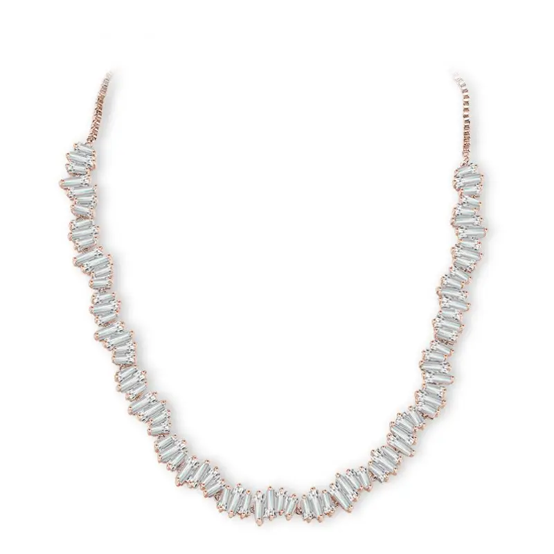 Women's Fashion Zircon Crystal Diamond Clavicle Necklace