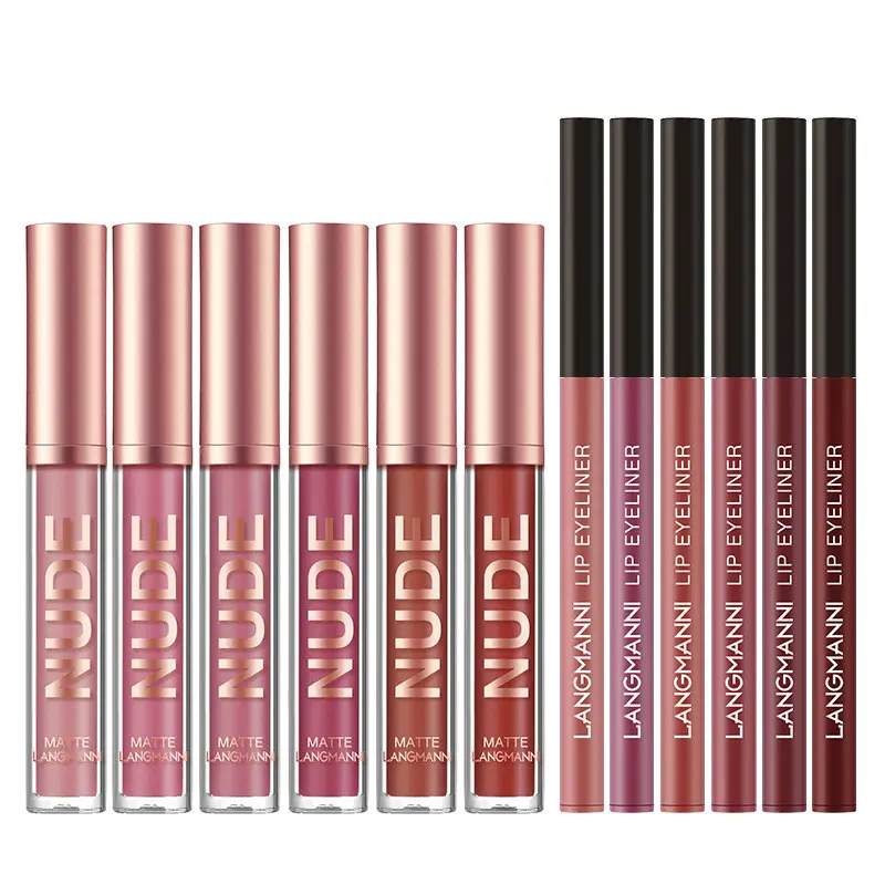 Lip Liner And Lipstick Makeup Set 6