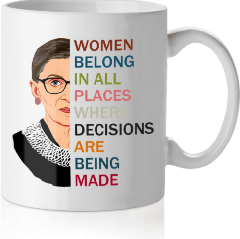 Title 4, Ruth Bader Ginsburg Ceramic Mug