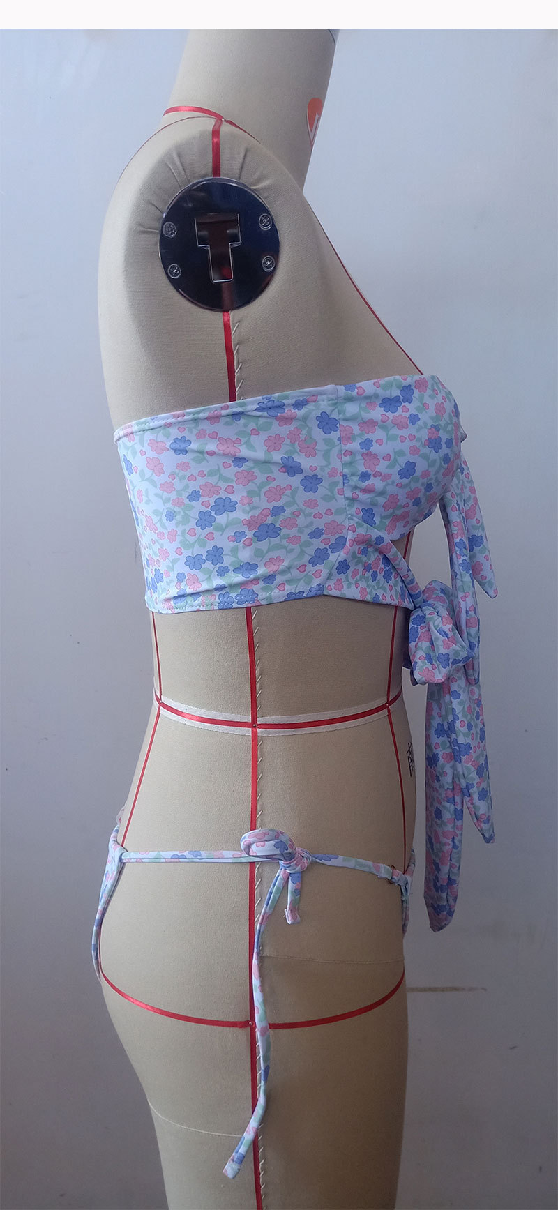 Fashion Ladies Sexy Lace-up Multicolor Swimsuit