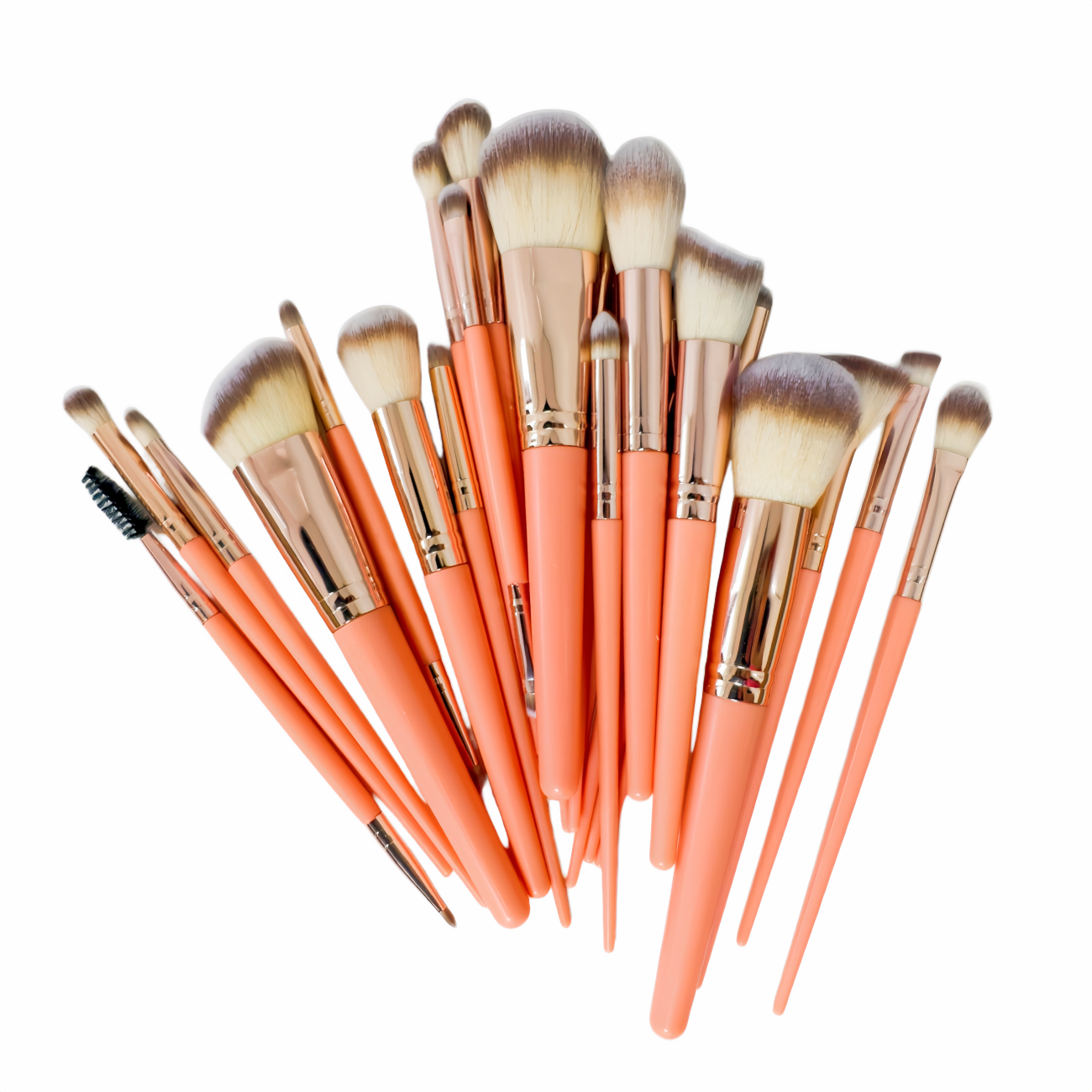 25PCS Make Up Brushes Set Synthetic Eyeliner Eyeshadow Foundation Blusher Tool