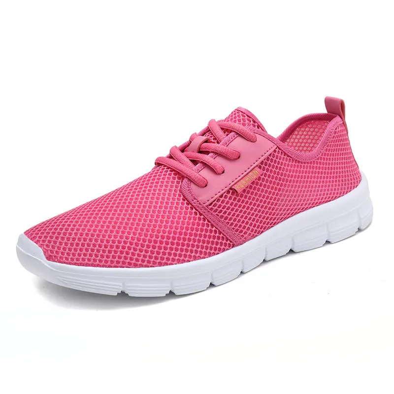Casual wild running net shoes men's sports shoes - Red