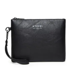 Men's Fashion Casual Business Clutch Bag - Black - View 1