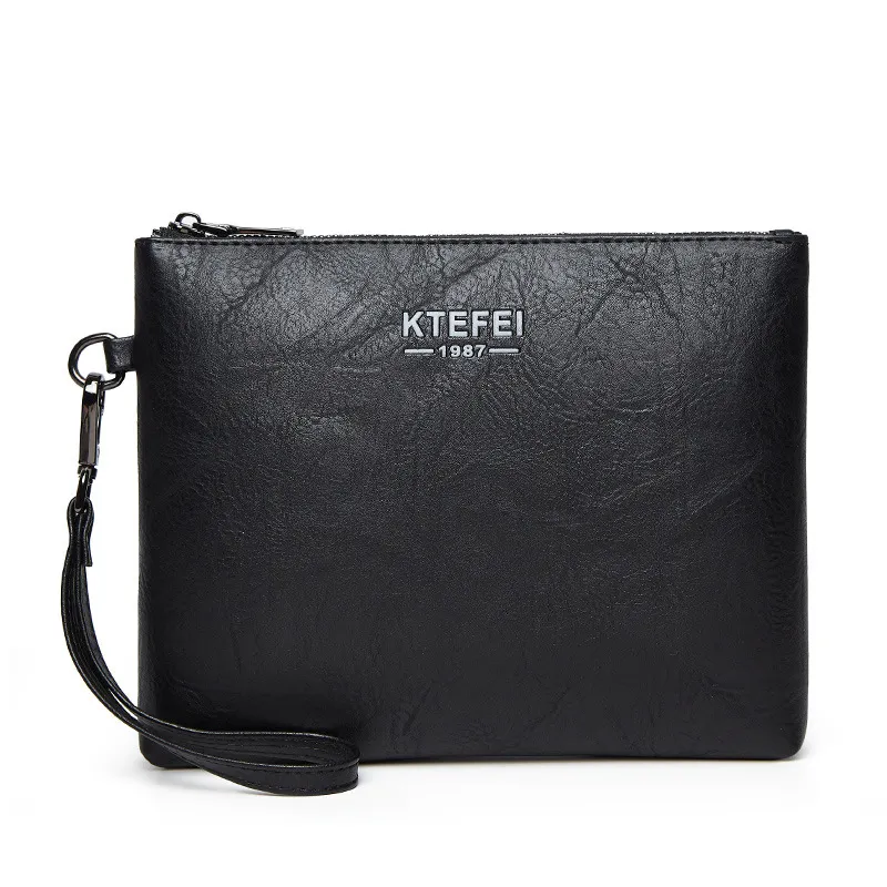 Men's Fashion Casual Business Clutch Bag - Black