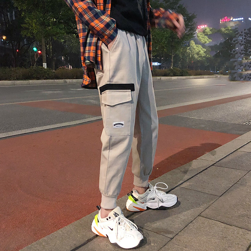 Men's Harajuku Style Casual 9-point Overalls