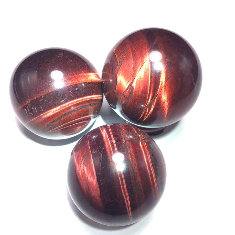 Tiger Eye’ Stone Fitness Ball Hands
