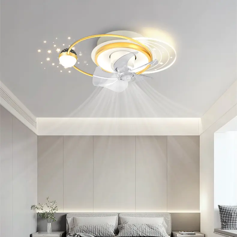 Modern Simple Bedroom Living Room Projection Fan