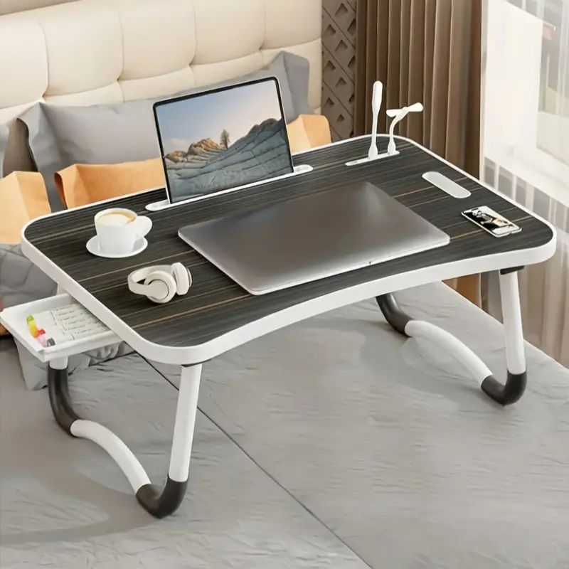Injection Moulded Folding Table With Cup Holder W13724776 - Shop at LoveMi