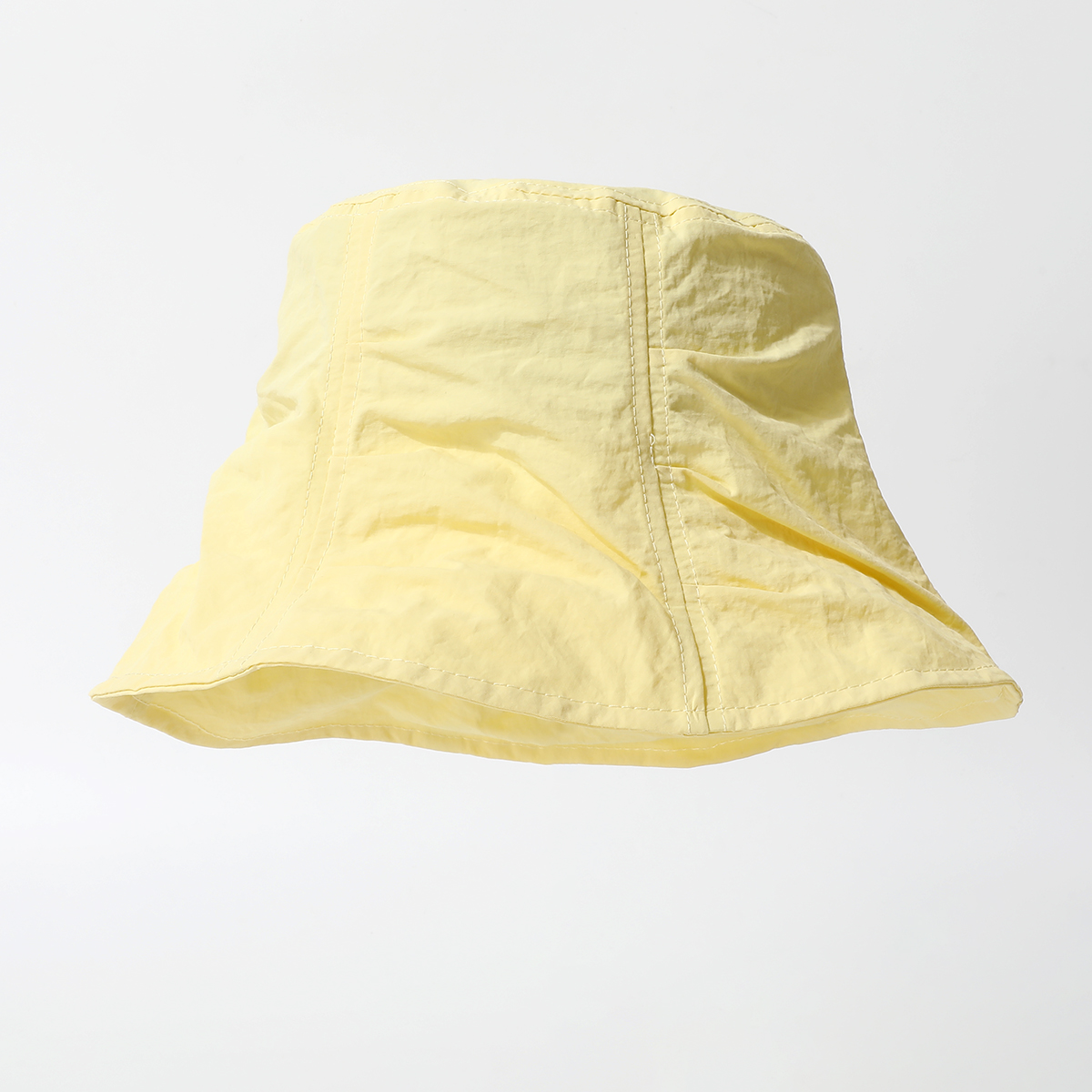 The New Women's Solid-color Pleated Casual Bucket Hat Is Quick-drying, Waterproof, Fashionable And Casual. It Suits Girls For Shopping, Dating, Traveling And Taking Photos.
