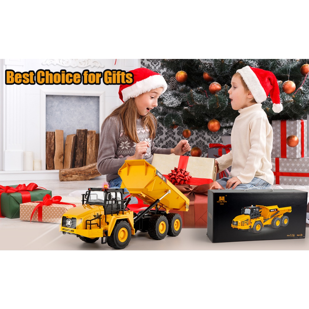 Huina 1553 1-16 Remote Control Dump Truck Toy 10